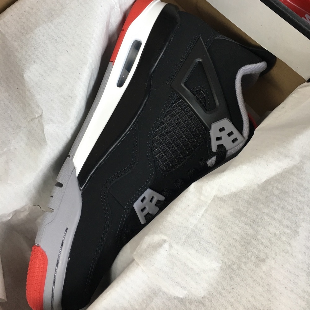 Jordan’s 4s Black Red & Grey